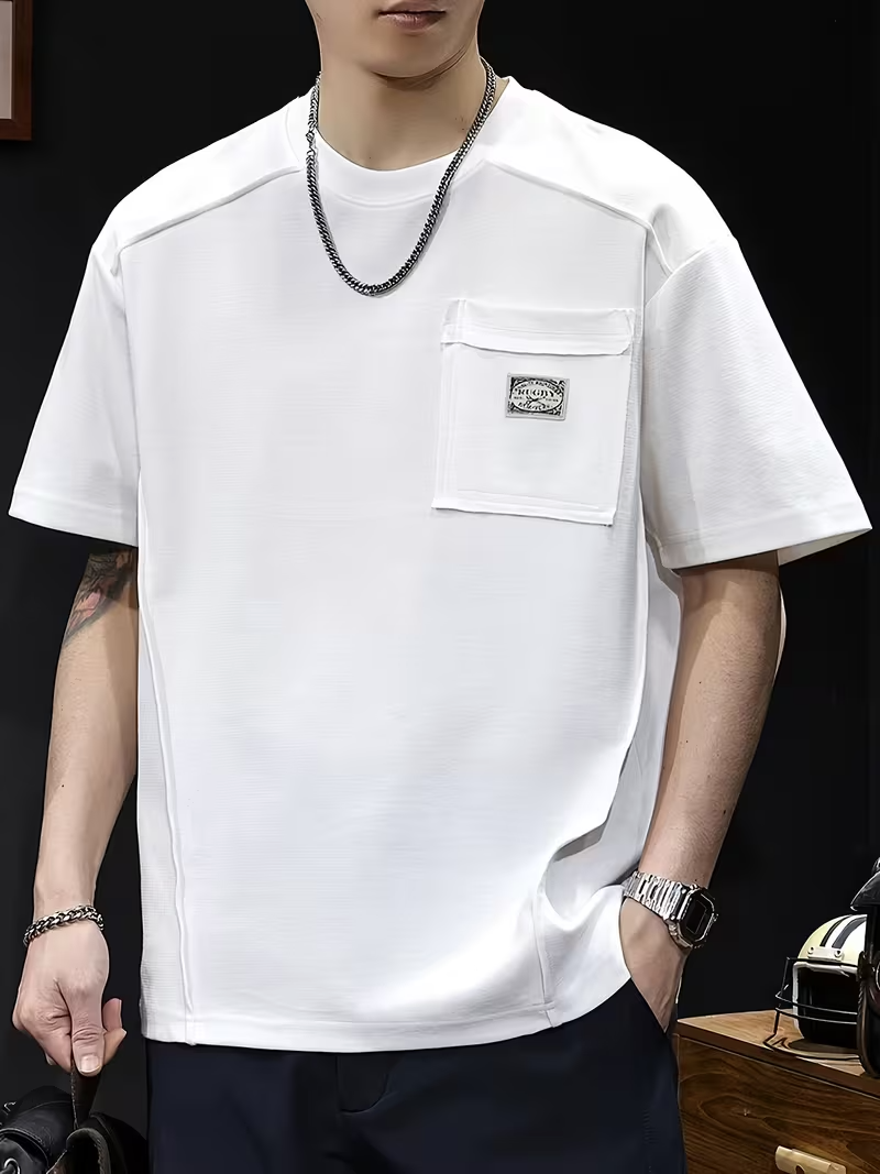 Men’s Short-Sleeve Shirt with Pocket