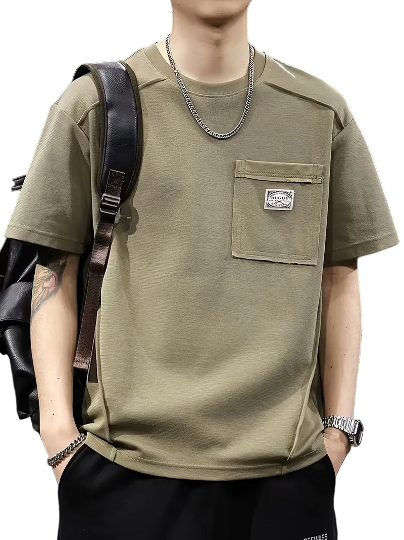 Men’s Short-Sleeve Shirt with Pocket