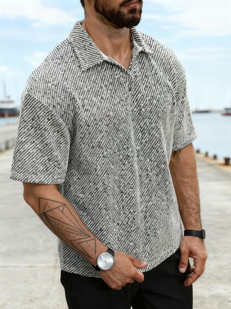 Men’s Short-Sleeved Collared T-Shirt