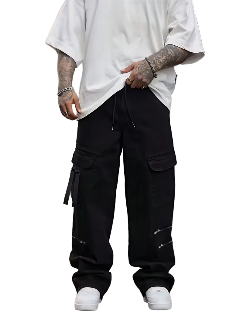 Men’s Wide-Leg Cargo Pants