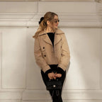 Women’s Cropped Double Breasted Trench Jacket