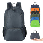 Foldable Backpack with Front Zip Pocket