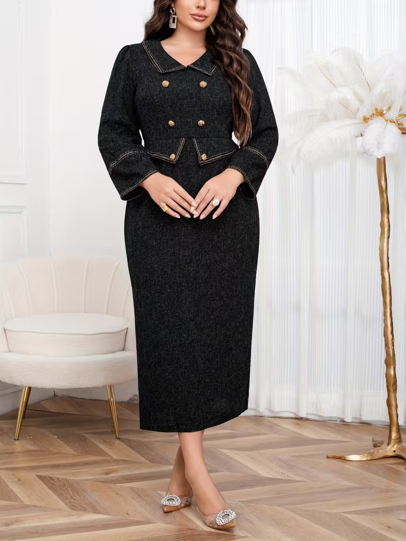 Women’s Long Sleeve Midi Dress