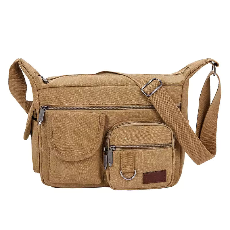 Crossbody Shoulder Bag with Front Pockets