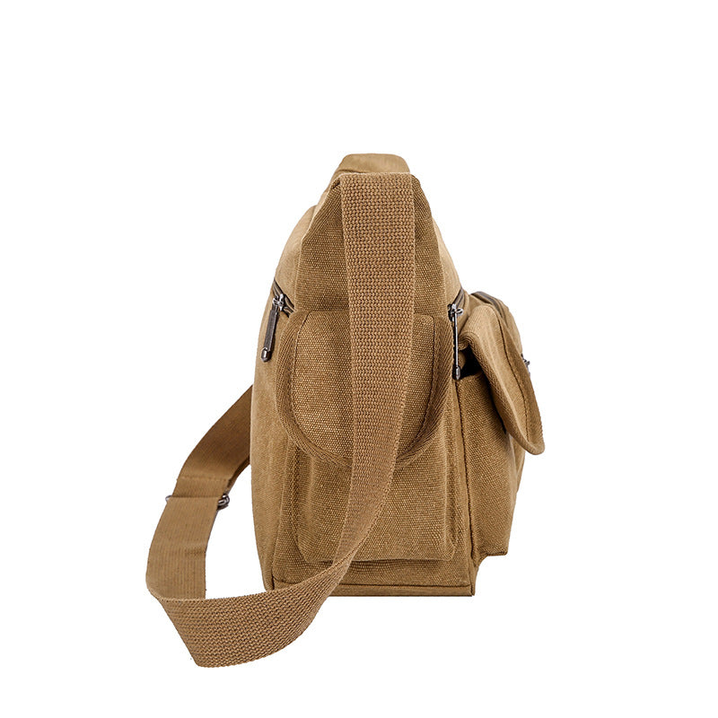 Crossbody Shoulder Bag with Front Pockets
