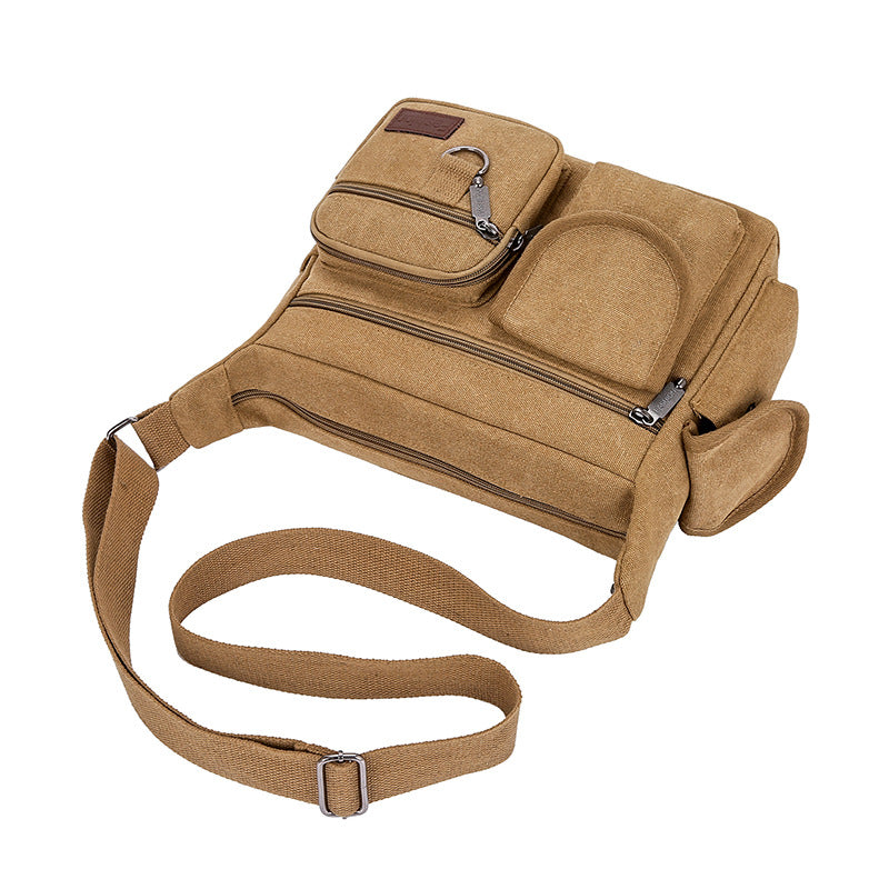 Crossbody Shoulder Bag with Front Pockets