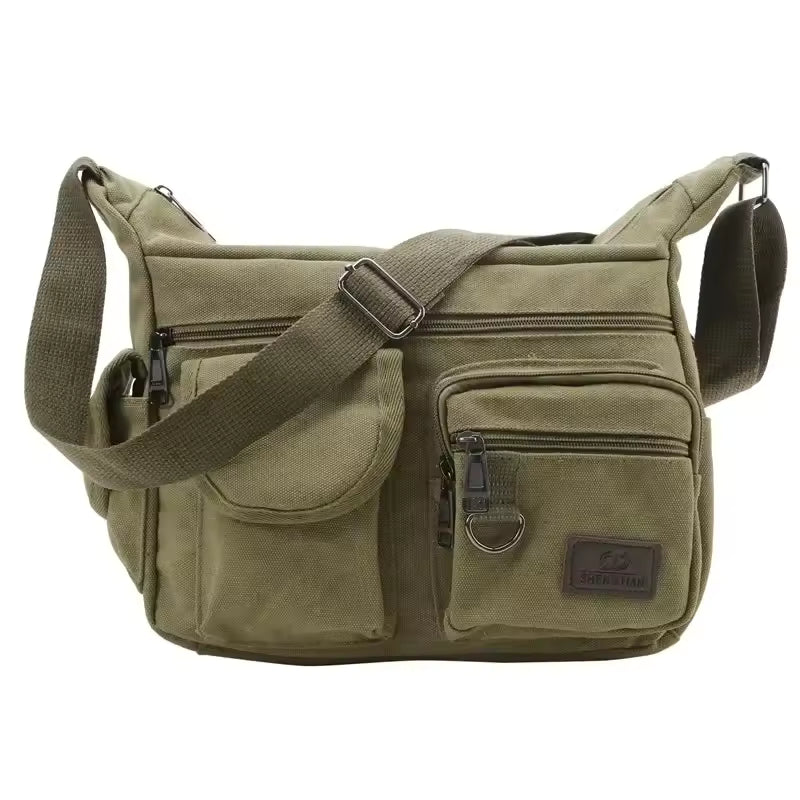 Crossbody Shoulder Bag with Front Pockets
