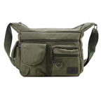 Crossbody Shoulder Bag with Front Pockets