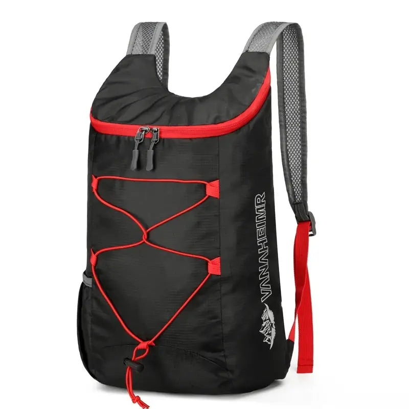 Folding Hiking Backpack with Front Cord Detail