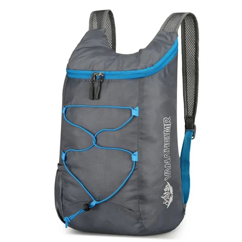 Folding Hiking Backpack with Front Cord Detail