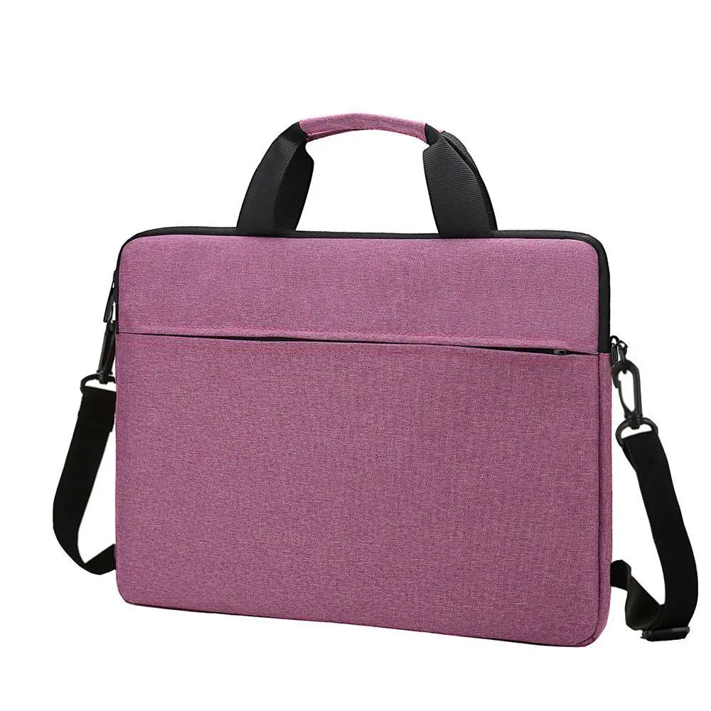 Laptop Shoulder Bag with Handles and Zipper