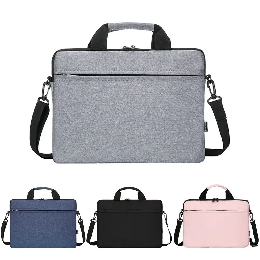 Laptop Shoulder Bag with Handles and Zipper