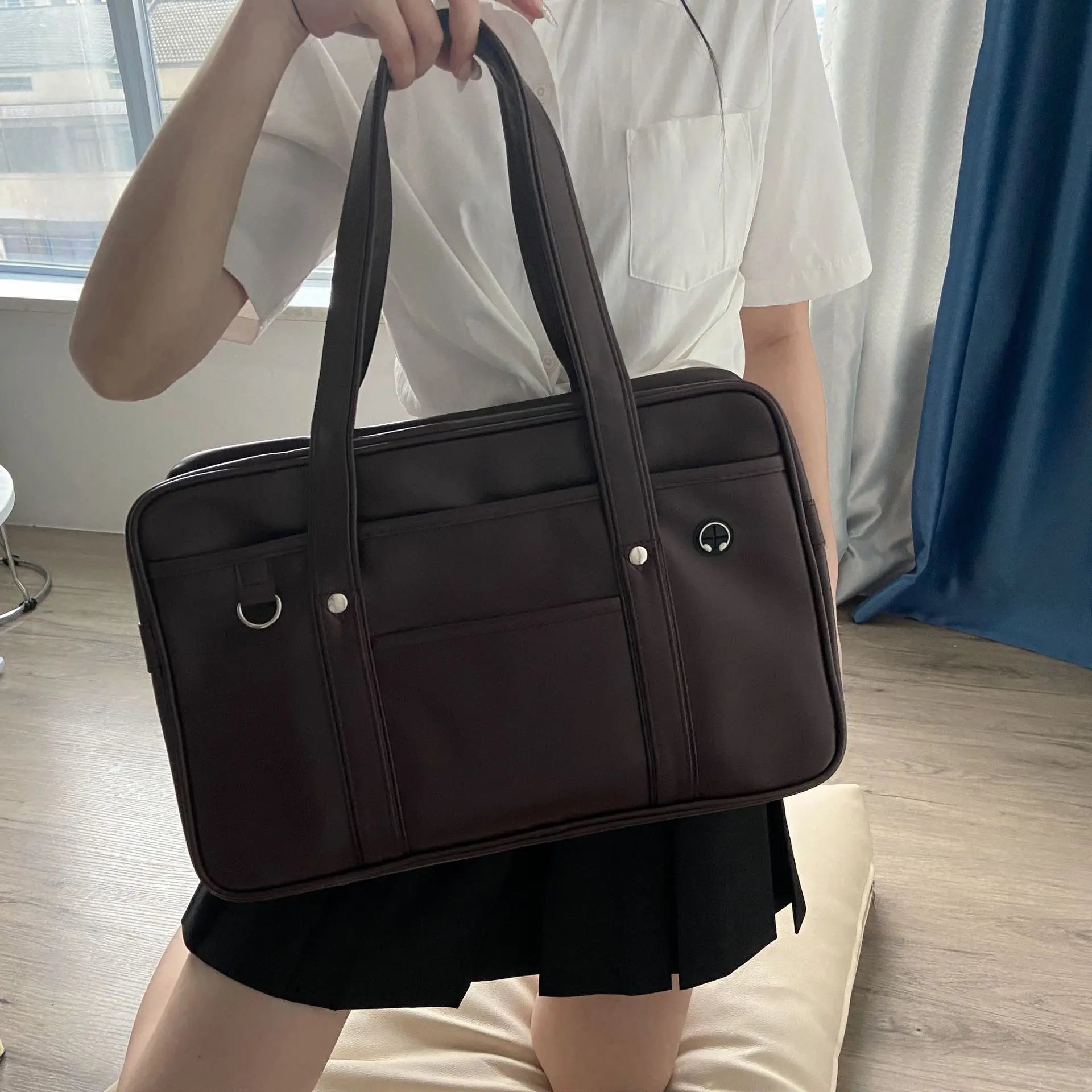 Large Japanese Style Messenger Shoulder School Bag