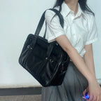 Large Japanese Style Messenger Shoulder School Bag