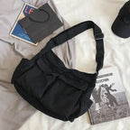 Large Multi Pocket Shoulder Messenger School Bag