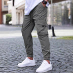 Men’s Cargo Jogger Pants with Drawstring Waist