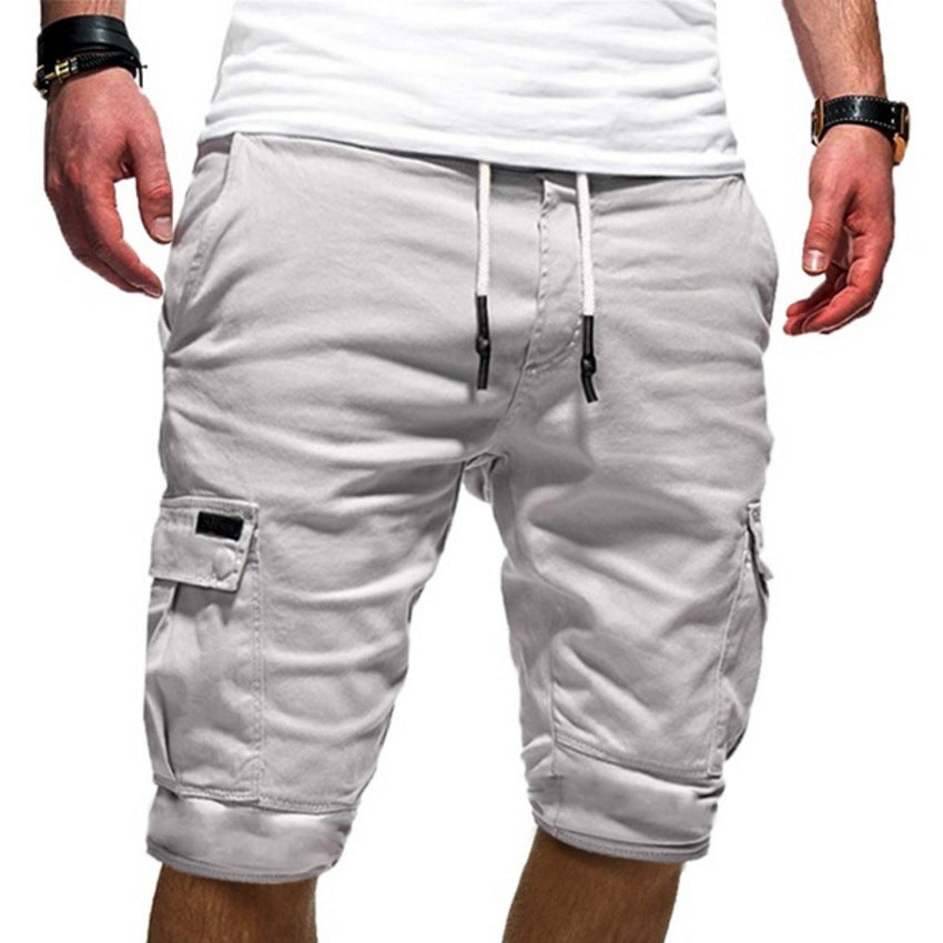 Men’s Cargo Shorts with Drawstring Waist