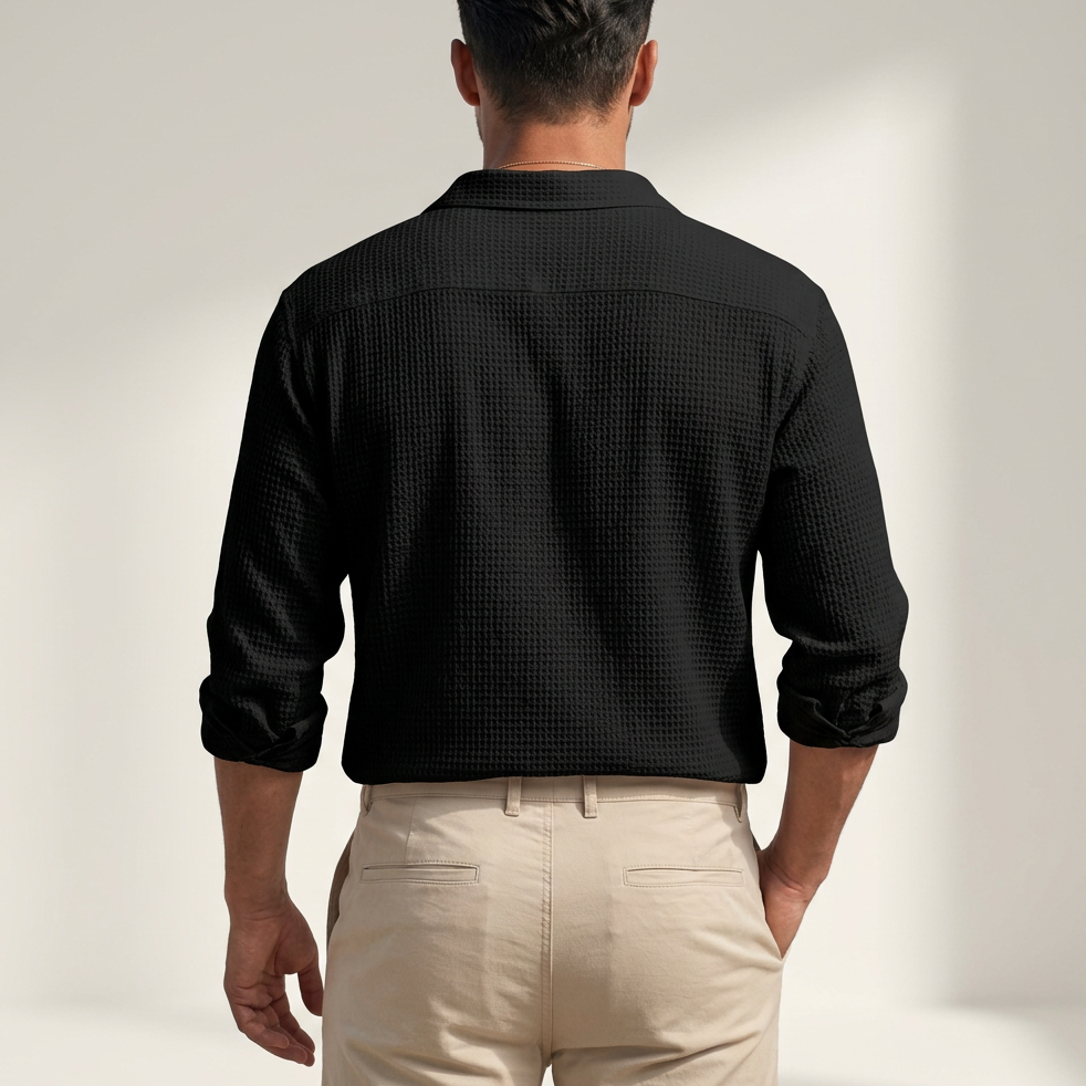 Men’s Casual Long Sleeve Cotton Shirt