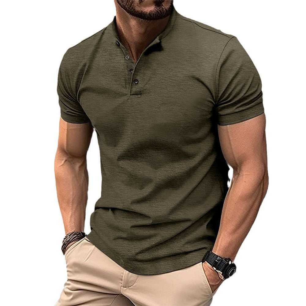 Men’s Casual Stretch Short Sleeve Polo Shirt
