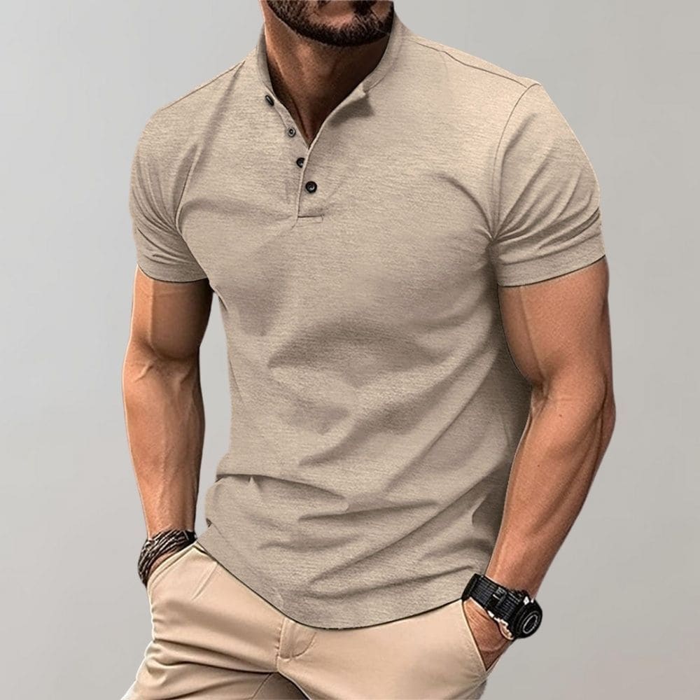 Men’s Casual Stretch Short Sleeve Polo Shirt