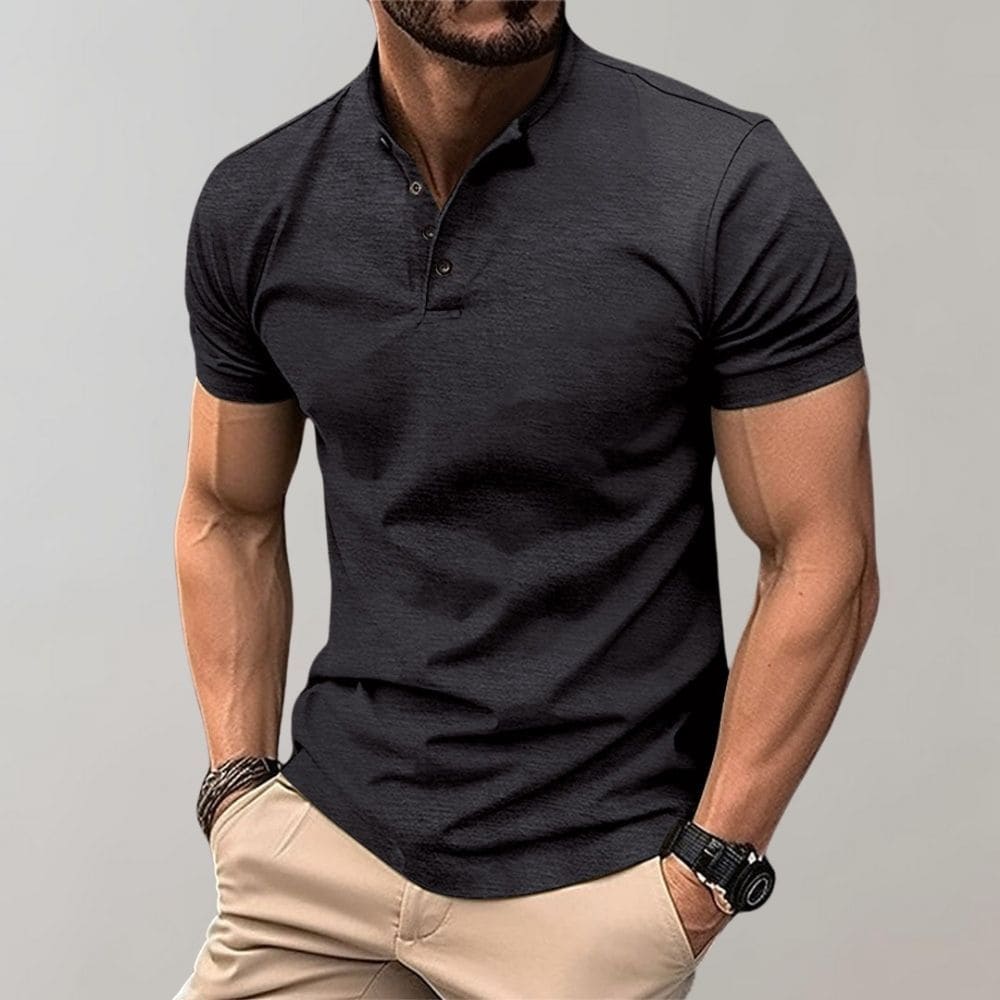 Men’s Casual Stretch Short Sleeve Polo Shirt