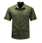 Men’s Cotton Short Sleeve Cargo Shirt