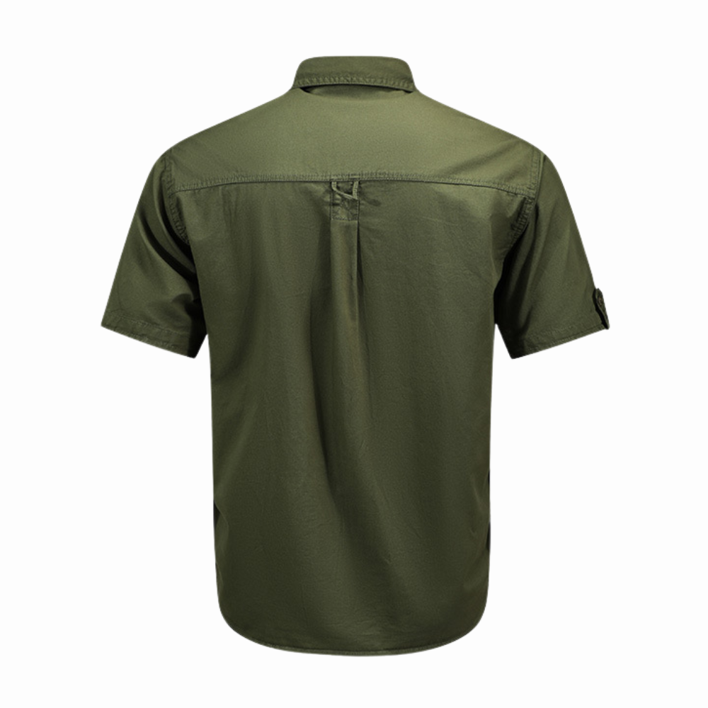 Men’s Cotton Short Sleeve Cargo Shirt