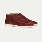 Men’s High-Top Suede Slip-On Loafers