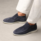 Men’s High-Top Suede Slip-On Loafers