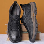 Men’s Lace-Up Hiking Shoes with Textured Grip Sole