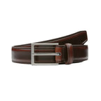 Men’s Leather Dress Belt with Metal Buckle