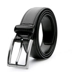 Men’s Leather Dress Belt with Metal Buckle