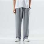 Men’s Linen Trousers with Drawstring Waist and Pockets