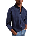 Men’s Long Sleeve Button-Up Shirt with Chest Pocket