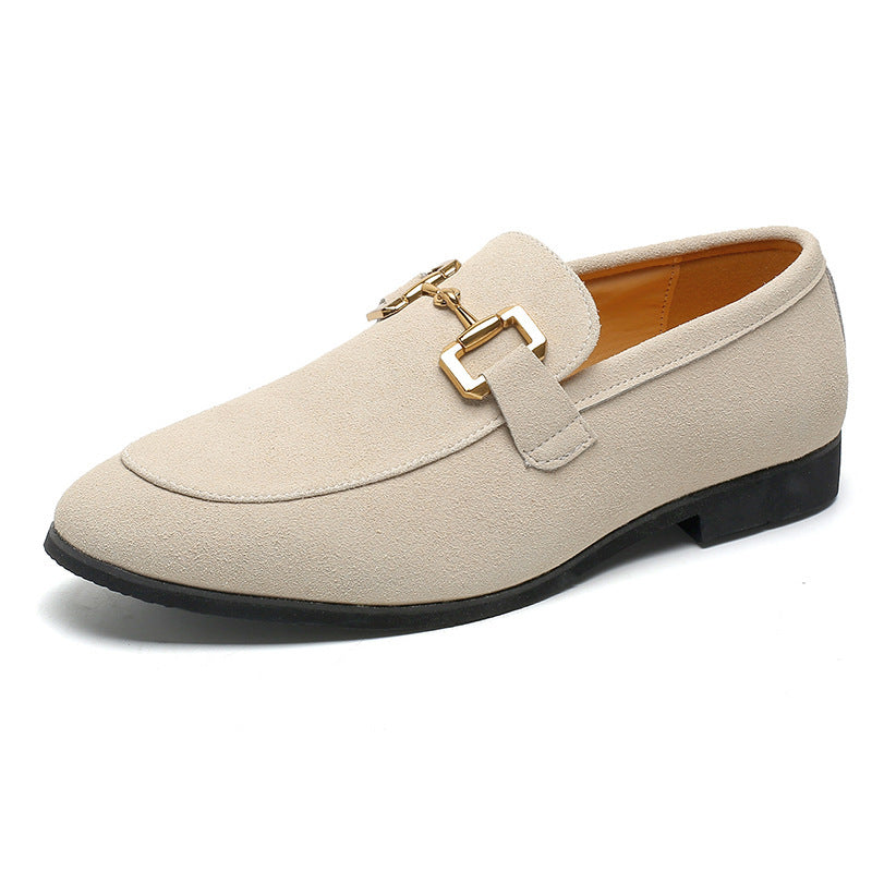 Men’s Suede Horsebit Slip-On Dress Loafers