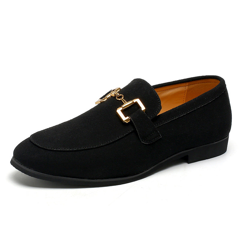 Men’s Suede Horsebit Slip-On Dress Loafers