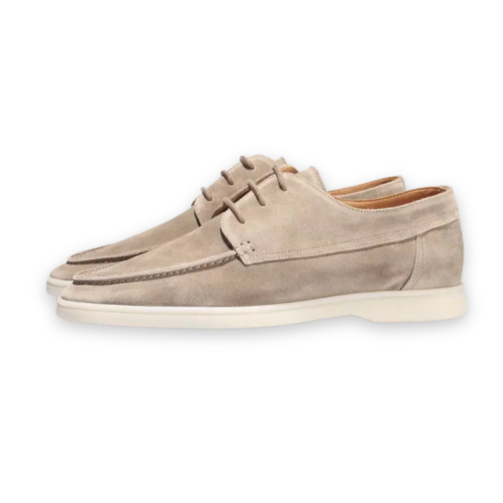 Men’s Suede Lace-Up Loafers