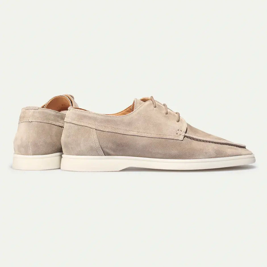 Men’s Suede Lace-Up Loafers