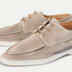 Men’s Suede Lace-Up Loafers