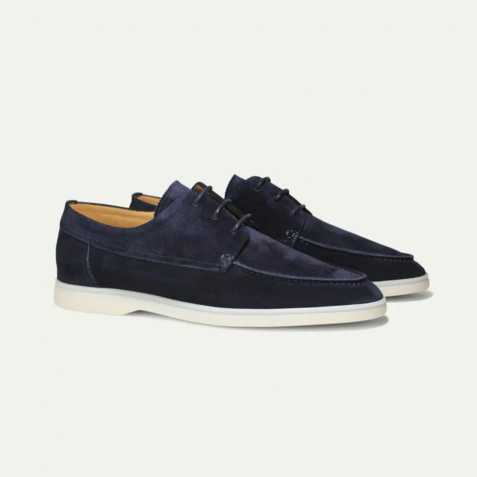 Men’s Suede Lace-Up Loafers