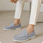 Men’s Suede Slip-On Loafers with Rounded Toe