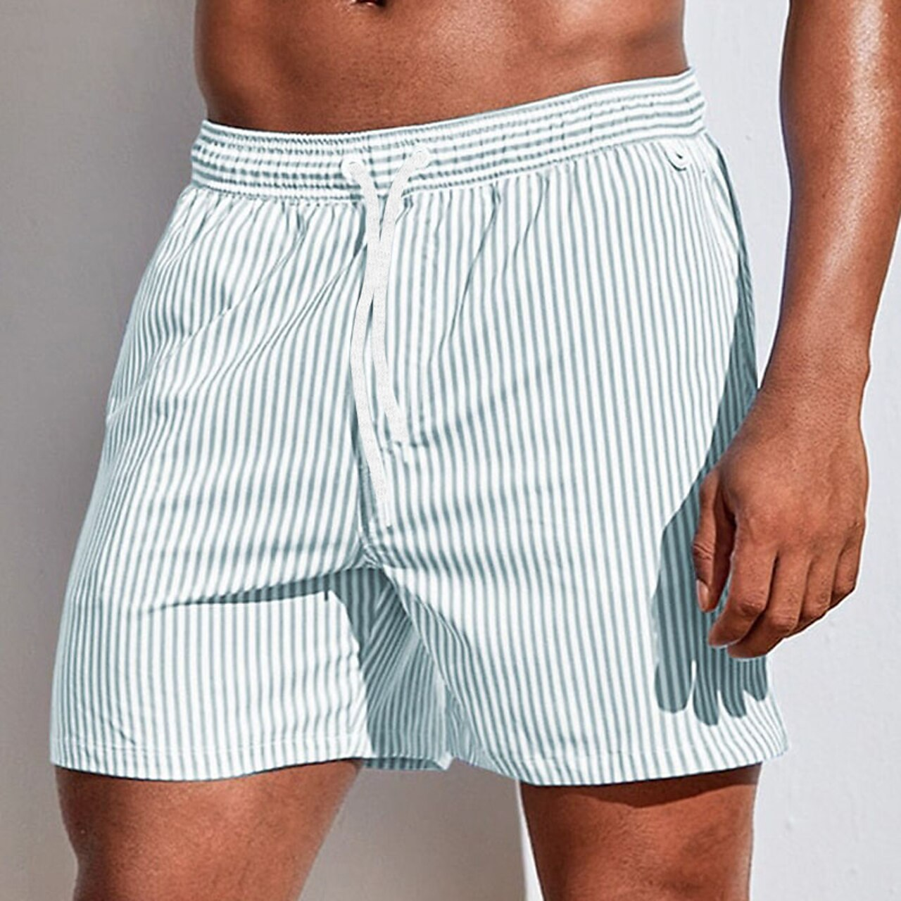 Men’s Vertical Stripe Swim Shorts