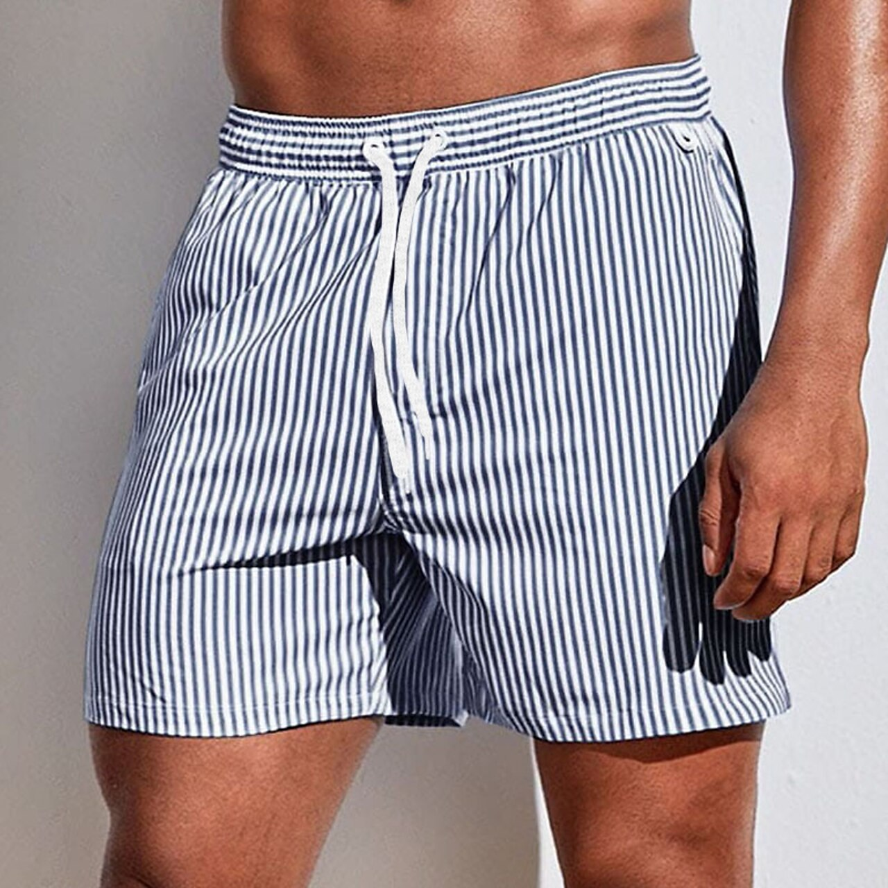 Men’s Vertical Stripe Swim Shorts