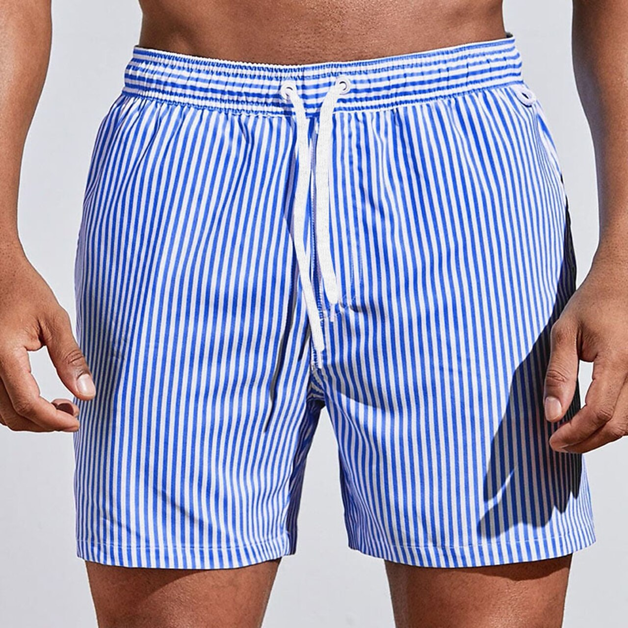 Men’s Vertical Stripe Swim Shorts