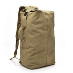 Men’s Vintage Large Travel Backpack with Drawstring Top