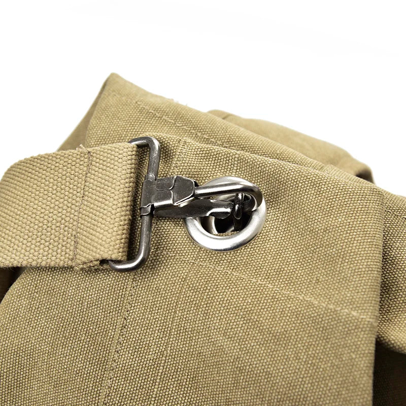 Men’s Vintage Large Travel Backpack with Drawstring Top