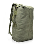Men’s Vintage Large Travel Backpack with Drawstring Top