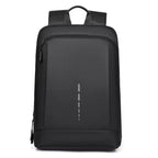 Men’s Waterproof Slim Laptop Backpack with Front Zip Pocket