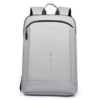 Men’s Waterproof Slim Laptop Backpack with Front Zip Pocket