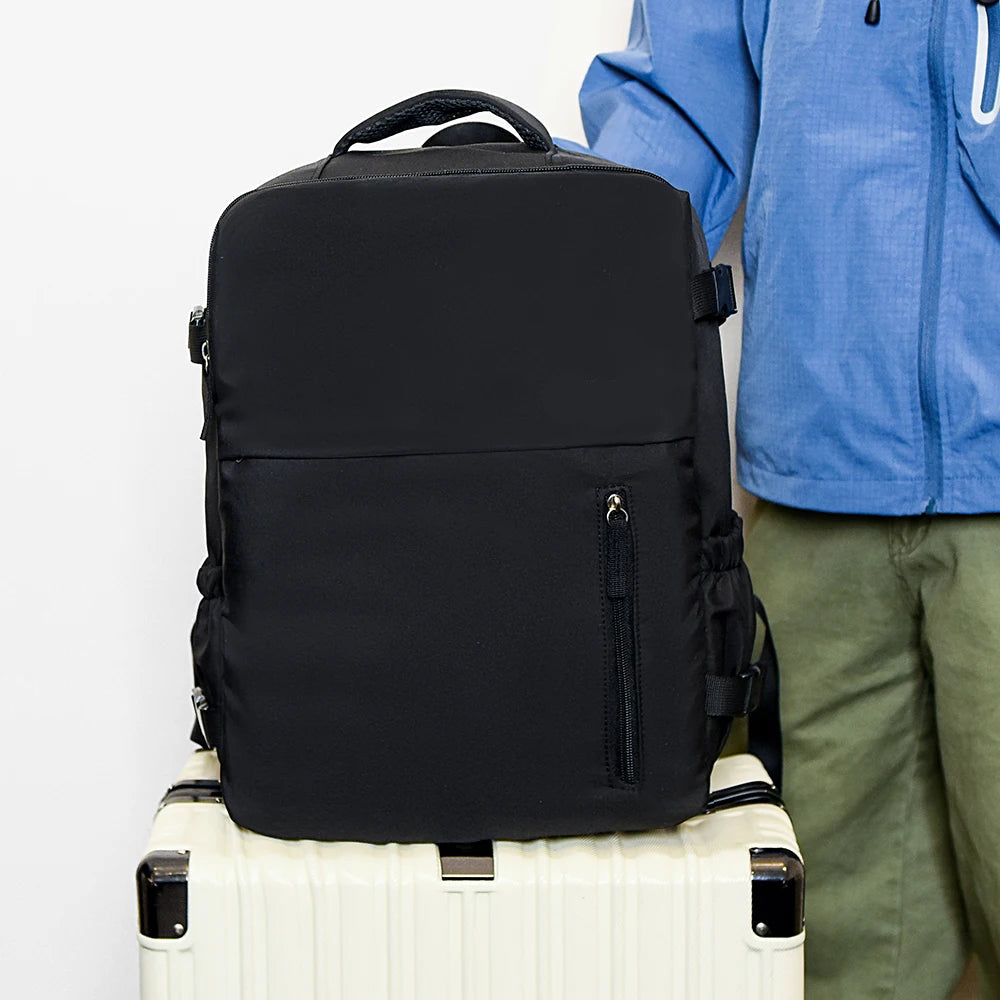 Travel Backpack with Shoe Compartment and Luggage Strap